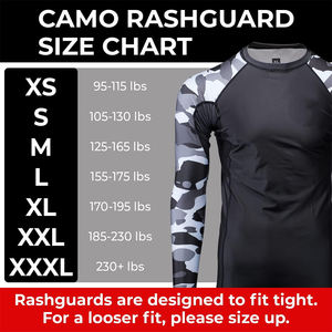 Sublimation High Quality Full Sleeve Compression Shirt Camo BJJ Jiu Jitsu Rash Guard for Adults Made of Polyester Spandex - Product Image 6