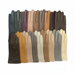 ถุงมือหนังขายดี แฟชั่นลำลอง สีพื้น หนังแกะคุณภาพพรีเมียม กันหนาว อุ่นสบาย ปรับแต่งได้ ถุงมือฤดูหนาว ขายส่ง - Product Image 1
