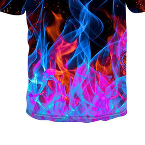 T-shirts imprimés en 3D pour hommes, nouveauté, vêtements ajustables, élégants, respirants et personnalisés, tissu tricoté à motif solide - Product Image 3