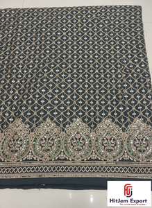 Tissu en velours avec broderie de paillettes pour robes de soirée, robes de cérémonie, tenues de soirée et créations de haute couture Bahreïn - Product Image 5