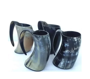 Classique Viking boire corne bière incroyable tasse 100% naturel écologique fabriqué à la main corne tasse pour les fêtes exclusives nouveauté - Product Image 2