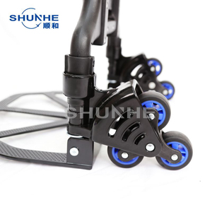 Troli Dorong Lipat 6 Roda untuk Tangga, Tugas Berat Industri, Kapasitas 60kg, OEM Aluminium PP, Alat Penyimpanan SHUNHE - Product Image 4