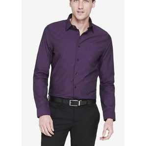 Alta elasticidad Transpirable Cómodo 100% Camisa de vestir de algodón Sin arrugas Manga larga Estilo informal de negocios sin hierro - Product Image 4
