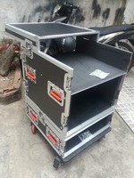 Boîtier de protection pour équipement PA/DJ 10U 12U 16U Personnalisable avec tiroirs verrouillables, valise de transport portable