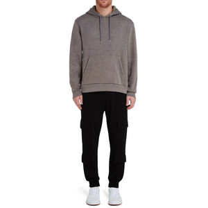 Sweat à capuche vintage à poids lourd avec logo personnalisé, sweat à capuche délavé à l'acide, taille surdimensionnée, sweat à capuche pour homme - Product Image 4