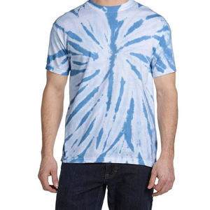 T-shirts décontractés pour hommes, manches régulières, en polyester et coton, séchage rapide, logo personnalisé, haute qualité, respirant, tie-dye - Product Image 6