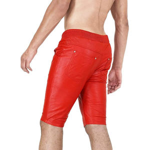 Service OEM Nouveau style Shorts en cuir PU pour hommes avec une bonne qualité Prix de gros Nouveau design Shorts en cuir - Product Image 5