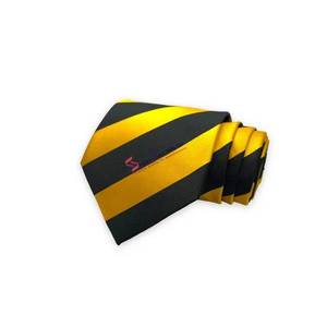 Corbata de Poliéster Tejido con Rayas para Hombre |   Corbata Clásica Formal para Negocios, Bodas y Oficina, Accesorio de Moda Elegante y Duradero, India - Product Image 2