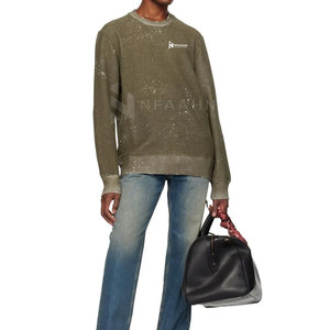 Sweatshirts Streetwear Oem en coton mélangé à bas quantité minimale de commande avec logo personnalisé sur les sweatshirts en bas quantité minimale de commande - Product Image 6