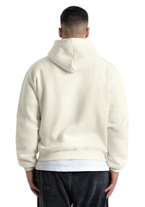 Sweats à capuche zippés Baggy 100% coton pour hommes grande taille respirant Double fermeture éclair sweats à capuche d'hiver hommes avec Logo personnalisé - Product Image 2