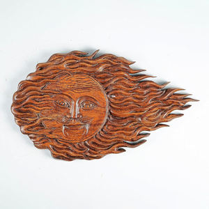 Wood Art Decor and Crafts Customizable Design Hand-carved Wooden <b>Plaque</b> Arts Wall Hanging Panels Made in Vietnam - Product Image 3