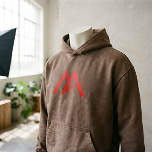 <b>Men's</b> Peach <b>Orange</b> Graphic Pullover Hoodie Fleece <b>Sweatshirt</b> Streetwear Fashion Casual Hooded Top Custom Wholesale OEM ODM Appar - Product Image 6