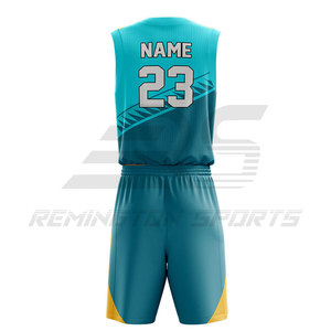 Uniforme de basket-ball de bonne qualité Matériau maillé Uniformes de basket-ball pour jeunes réversibles vierges Vente en gros - Product Image 2
