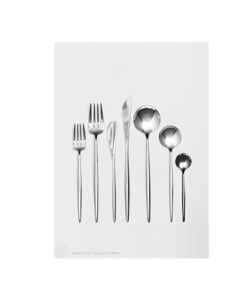 Ensemble de couverts en acier inoxydable de haute qualité Nouveau design Cuillère en métal Couverts pour les fêtes Fourniture en gros à bas prix - Product Image 1