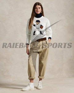 Pull décontracté d'hiver pour femme de qualité supérieure, col personnalisé, 100 % laine, anti-boulochage, boutonné sur le devant - Product Image 5