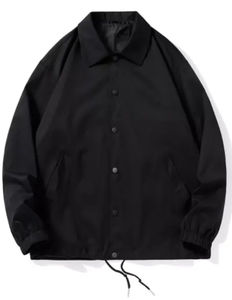 แจ็กเก็ตกันลมโพลีเอสเตอร์แบบกระดุมแถวเดียวเสื้อลำลองเสื้อ2026โลโก้ตามสั่งขนาดใหญ่พิเศษ - Product Image 3