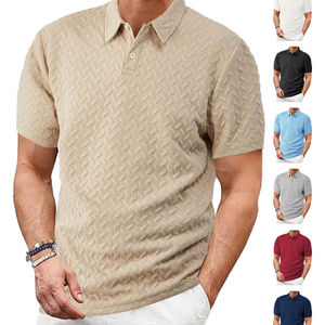 Polo para hombre hecho a medida al por mayor, camiseta Premium de algodón y seda mercerizada que absorbe la humedad, camiseta de golf lisa y elegante para gimnasio - Product Image 6