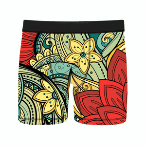 Calzoncillos bóxer de tiro alto de estilo superior 2025 para hombre, ropa interior de punto de algodón transpirable con logotipo personalizado, gran oferta con patrón impreso - Product Image 1