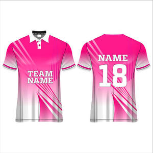 เสื้อกีฬาคริกเก็ตสำหรับทุกเพศเครื่องแบบทีมคริกเก็ตทุกชนิดทำจากโพลีเอสเตอร์ - Product Image 4