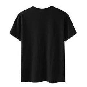 Camiseta informal de manga corta con cuello redondo para hombre, algodón 100%, logotipo de marca personalizado impreso, transpirable, de punto liso, opción en blanco a cuadros - Product Image 6