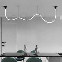 Luminaire suspendu linéaire LED néon de luxe 360° pour intérieur et extérieur, profil suspendu, lustre, chambre à coucher, magasin de vêtements, salle à manger