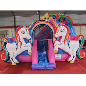 Commercial <b>Inflatable</b> Obstacle Course Heavy Duty PVC Bounce <b>House</b> Slide Combo Castle Portable Outdoor Playground Equipment - Product Image 1