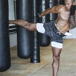 Short en maille Joggers Fitness Athletic Workout gym 2-en-1 Homme 100% Polyester Avec Poche Workout Quick Dry Boys Mesh Short OEM - Product Image 6