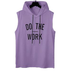 Débardeurs à capuche sans manches pour hommes, T-shirts de sport coupés, Sweats à capuche d'entraînement, Sweat-shirts de musculation sans manches - Product Image 1