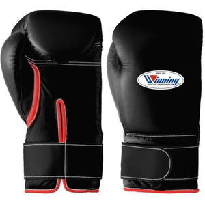 Professional Black Red <b>Leather</b> Boxing <b>Gloves</b> Velcro Wrist Training Sparring <b>Gloves</b> for Men and <b>Women</b> - Product Image 1