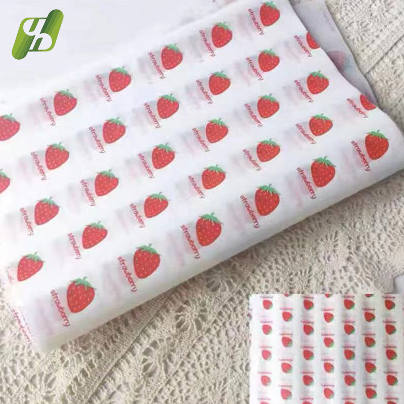 Custom Printed Greaseproof Wrapping Paper for Fast Food Packaging Deli Service and Takeaway Supply