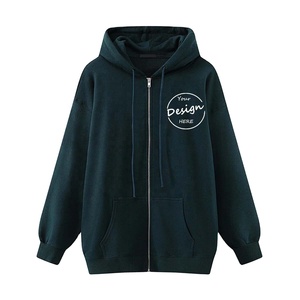 Vente en gros de sweats à capuche 100% coton éponge française surdimensionnés unis pour hommes et femmes - Product Image 4