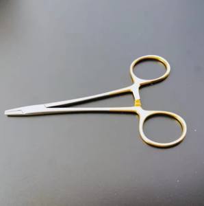 Pinzas Porta Agujas TC Mayo de 14 cm, Rectas, de Acero Inoxidable Alemán, Instrumentos Quirúrgicos Médicos Manuales - Product Image 2