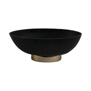 Tazón de Metal Negro para Servir, Artículos para Fiestas y Eventos, Estilo Pedestal, Tazones Decorativos para Exhibir Frutas, Decoración de Mesa Navideña - Product Image 1