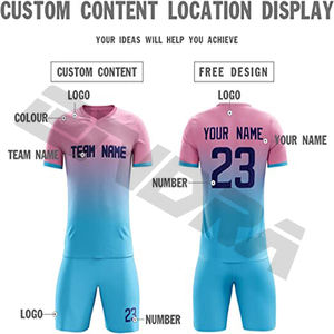 Conjuntos deportivos de poliéster, camisetas y pantalones cortos por sublimación, combinaciones de colores, nuevo modelo en línea, uniforme de fútbol, al por mayor - Product Image 3