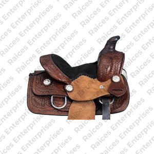 Estilos de logotipo personalizado Material de característica de embalaje Sillín de caballo Superventas Cuero genuino americano Sillín de caballo inglés occidental - Product Image 6