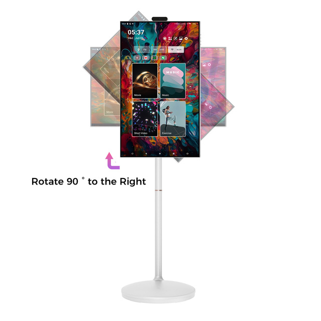 New Condition 32 Inch Smart Interactive IPS Panel LCD Monitor Touch Screen Android 13 99% SRGB DP/USB Interface Movable Stand