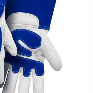 Gants de soudage perforés en cuir Cabretta, résistants à la chaleur, personnalisés, non rigides, de sécurité, imperméables et antidérapants - Product Image 3