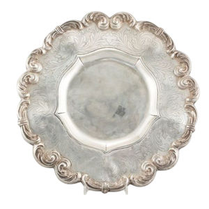 Assiette de présentation ronde vintage en acier inoxydable, miroir argenté, pour mariages, événements et dîners formels - Product Image 5