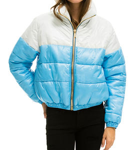 2025 personnalisé unisexe hiver Nylon veste imperméable col montant respirant toile veste hommes bouffant veste bulle personnalisé - Product Image 4