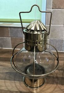 <b>Nautical</b> Brass Lantern Brass Marine Lantern Solid Brass <b>Nautical</b> Decorative <b>Lamp</b> Premium Antique Brass Ship Lantern - Product Image 6