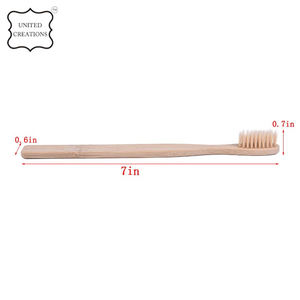 Logo personnalisé 100% Brosse à dents en bambou biodégradable et écologique sans BPA 100% biodégradable - Product Image 2