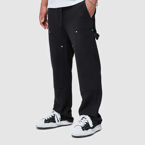 Pantalones Deportivos de Cintura Alta con Estampado Personalizado, 100% Algodón Ecológico, de Secado Rápido, Anchos y Holgados para Hombre - Product Image 1