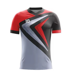 OEM Service Training Wear Maillot de football 2025 Nouveau design Pas cher Prix Maillot de football en tissu doux avec le nom de votre équipe - Product Image 2