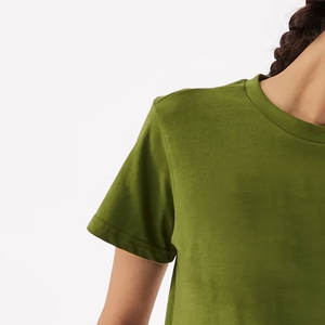 Alta calidad nuevo superventas verano 100% algodón moda transpirable 100% algodón Mujer camiseta venta al por mayor alta calidad camiseta - Product Image 6