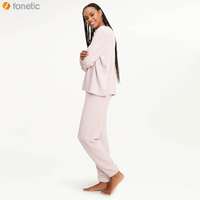 Pull-over décontracté pour femme, haute qualité, OEM ODM, tricot plat, couleur unie, chaud pour l'hiver, avec impression de logo personnalisée
