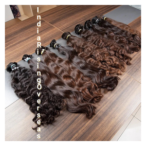 Paquets de cheveux Remy indiens vierges Natural Wave Temple Raw Extensions douces et soyeuses sans enchevêtrement avec une qualité durable - Product Image 2