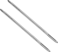 2 tarauds à filetage droit M4 x 0,7 H2 120 mm extra longs, métriques, pour machines à visser, outils de taraudage