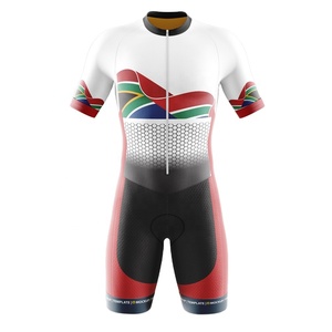 Conjunto de Dos Piezas de Jersey y Pantalones Cortos de Ciclismo Personalizados para Unisex, Antibacterianos, Protección UV, Transpirables, Spandex/Poliéster 220g - Product Image 1