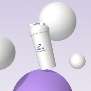Venta al por mayor sostenible PP plástico gimnasio Shake botella forma cilíndrica Blanco/azul/Verde/colores personalizados hecho en Vietnam muestra disponible - Product Image 5