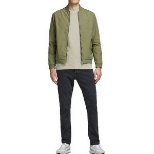 Nouveau design de blouson de combat unisexe élégant Vêtements d'extérieur réversibles à coupe régulière et à col montant en toile pour hommes - Product Image 6